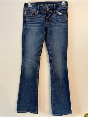 Marlboro Classics Kick Boot Super Stretch Bootcut Jeans Blue Waist 00